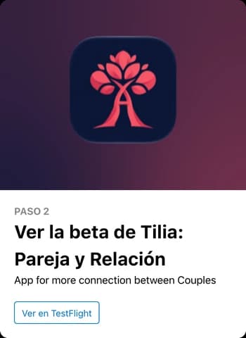 Paso 2 en la página de Apple: Ver la beta de Tilia